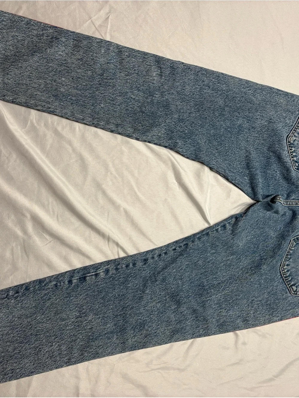 Levi's Light Blue Denim Jeans with Red Side Stripes